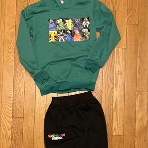Boys Rainbow Friends Hoodie And Sweatpants Set Size 7